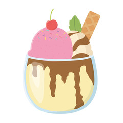 Summer and delicious ice cream design