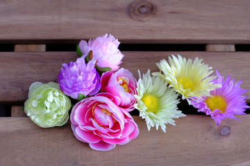 colorful artificial flower