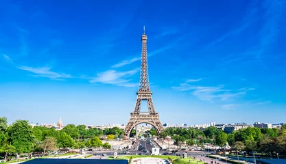Foto auf Leinwand Paris Eiffelturm breit © oben901