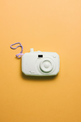 retro camera surrealism abstract concept. pastel color background