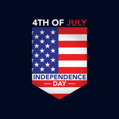 Symbol of 4th July independence day