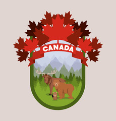 Moose bear and beaver animal design © Grgroup