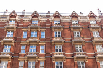 Fototapeta na wymiar London, England - APRIL 1, 2019: Facade of a building in London