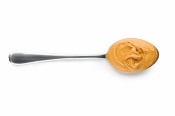 spoon of peanut butter