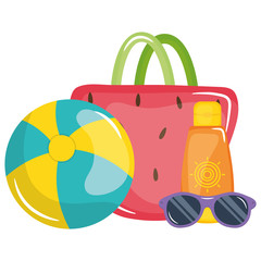 handbag female with sunglasses and balloon toy
