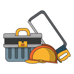 tools set collection workshop icons cartoon