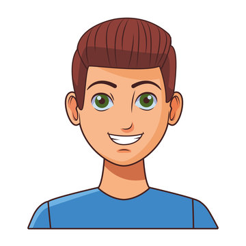 young man avatar cartoon character profile picture