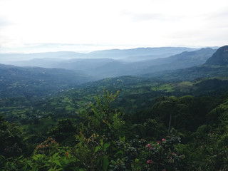 Colombian landscape Chicaque natural park