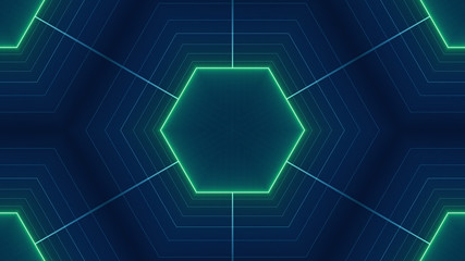 Retro Sci-Fi Background Futuristic landscape of the 80`s. Digital Cyber Surface. Suitable for design in the style of the 1980`s. kaleidoscope pattern ideal for technology