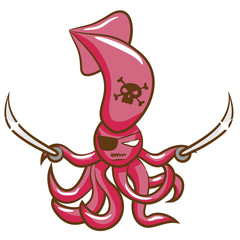 squid vector graphic design