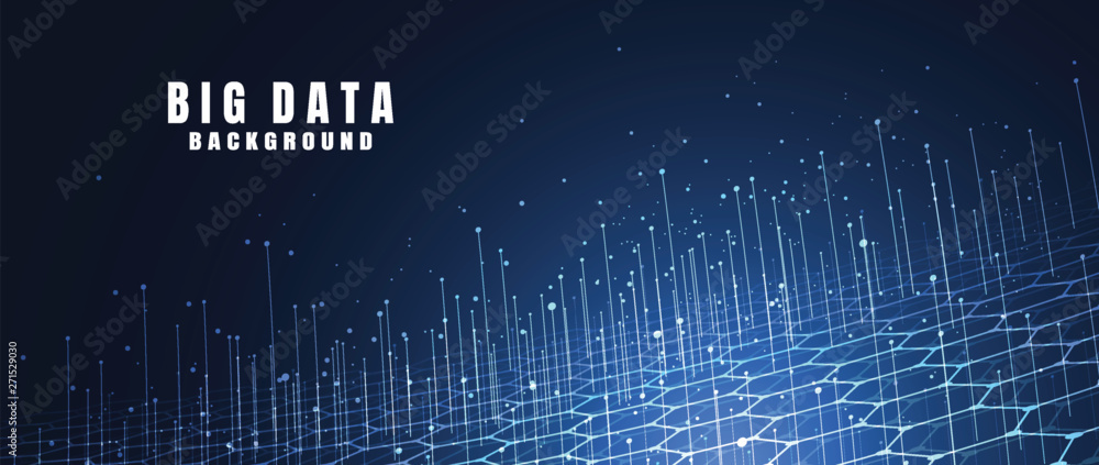 Poster abstract technology background with big data. internet connection, abstract sense of science and tec