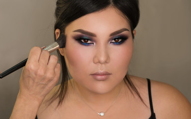 Obraz premium Image creation process. Makeup