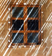 Old rusty metal bars