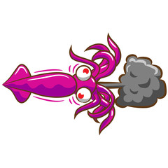 Fototapeta premium squid vector graphic design