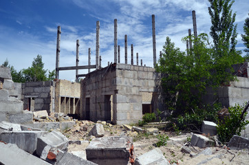 Abandoned construction site of Hospital. Abandoned at 1991,during Ukrainian undependence crisis. ...