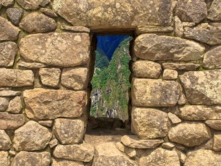Window in Machu Picchu