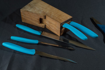 Juego de cuchillos para preparar comida