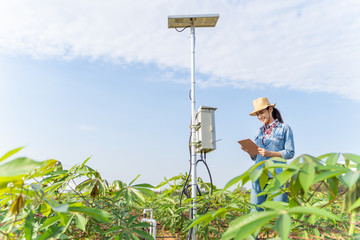 Farmers are planning to farm on a tablet using technology to provide fertilizer.