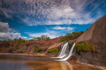 Phu Tham Phra waterfall, Beautiful waterfall in Bung-Kan province, ThaiLand.