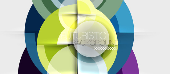 Obraz premium Geometric design abstract background - circles