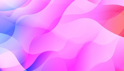 Template Abstract Background With Curves Lines, Wave Shape. Modern Screen Gradient Design. For Greeting Card, Flyer, Poster, Brochure, Banner Calendar. Vector Illustration.