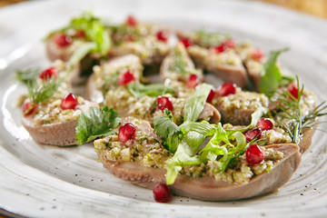 Lamb Tongues with Green Eastern Dressing