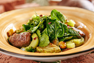 Salad with Lamb Meat