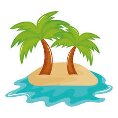 tree palm beach in island summer icon