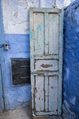 The blue doors of Chefchaouen, Morocco with their unique style
