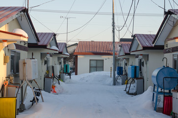 冬の街の風景