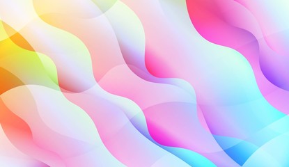 Abstract Shiny Waves, Lines. For Elegant Pattern Cover Book. Vector Illustration with Color Gradient.