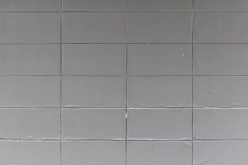 gray exterior cement or concrete block wall for texture and background.