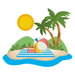 Obraz premium Palm tree of summer season design