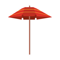 Beach umbrella cartoon isolated symbol