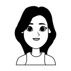 young woman avatar cartoon character profile picture