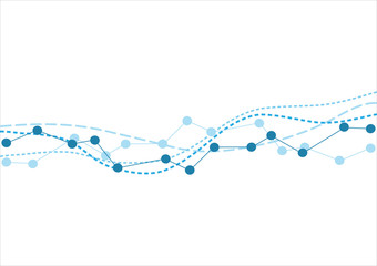 Abstract chart stock market and graph background with copy space. Business and marketing idea concept. Clean and flat style