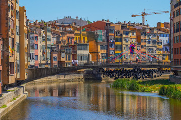 Girona, beautiful city of Catalonia ,Spain called the little Florence