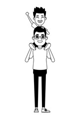 family avatar cartoon character portrait