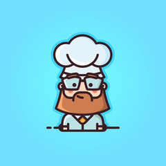 chef cooking mascot