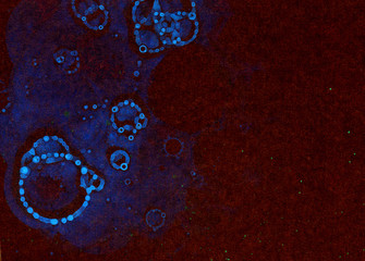 Watercolor futuristic background. Magic colorful pattern. Universe illustration.