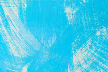 Abstract background from blue color painted on old concrete wall. Retro and vintage wallpaper backdrop.