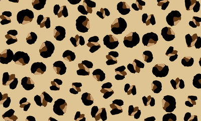 Leopard print design. Animal skin pattern.