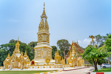 Fototapeta premium Nakhon Phanom, Thailand: Phra That Ming Muang Rukkha Nakhon is one of the favorite place for tourism, when visit Nakhon Phanom