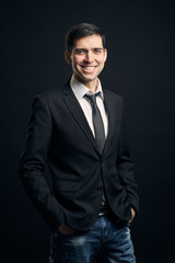 portrait of a young man in suit