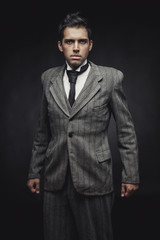 Obraz premium portrait of young man in suit