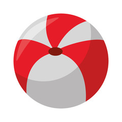 Obraz premium Beach ball summer cartoon isolated symbol