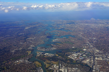 Aerial view of Sydney, New South Wales, Australia