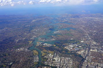Aerial view of Sydney, New South Wales, Australia