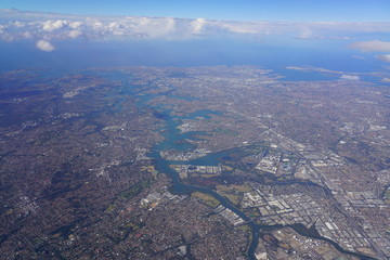 Aerial view of Sydney, New South Wales, Australia