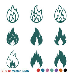 Fire icon vector. Icon illustration for logo design